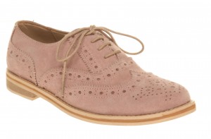  Brogue Reggie en daim rose - Office - 72 €  (62£)  © Office